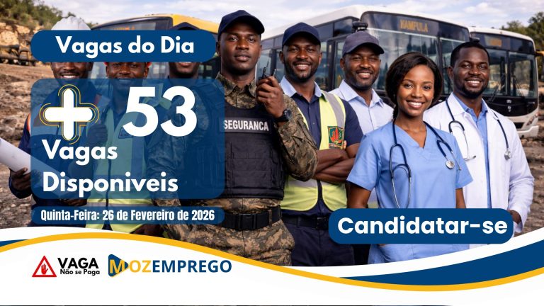 Vagas do Dia: Confira (53) Vagas Publicadas nesta Quinta-Feira (26 de Fevereiro de 2026)