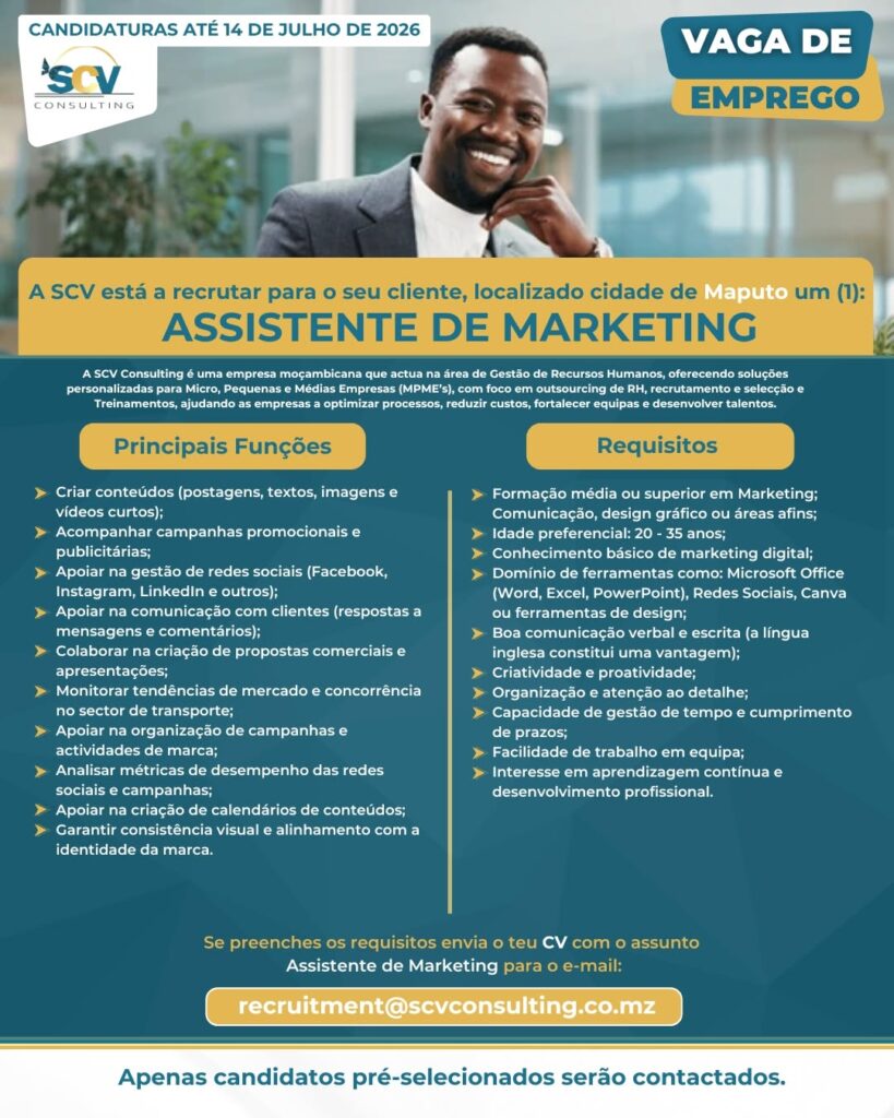 SCV Consulting Assistente de Marketing